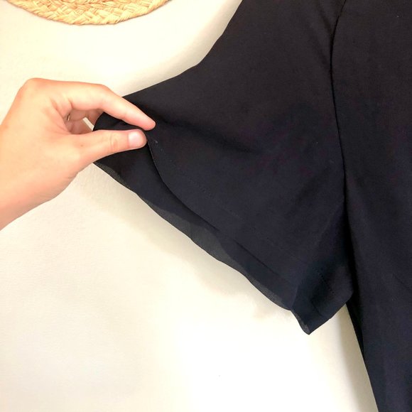 Banana Republic Navy Tie-Waist Dress - Size Large - Picture 10 of 13